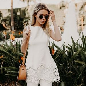 BOARDROOM LACE TUNIC